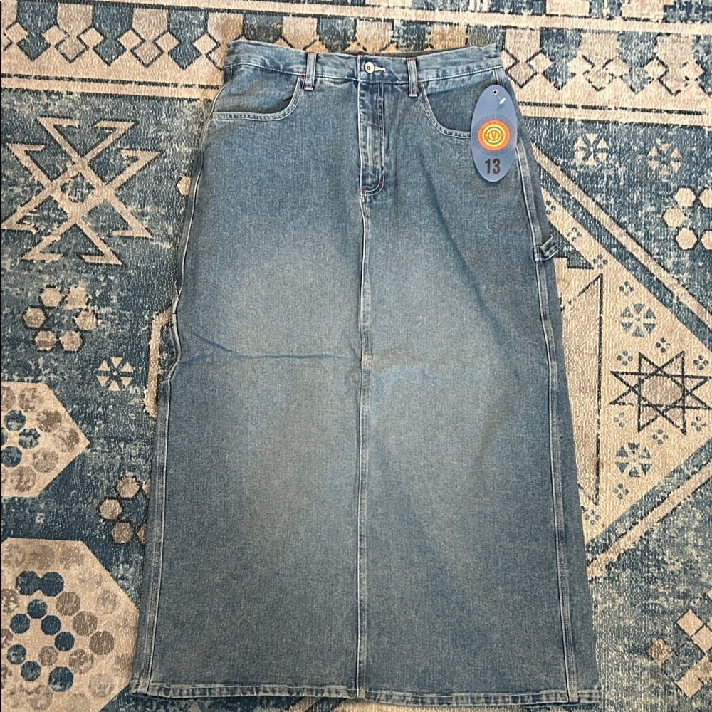 Revolt Jeans Blue A-Line Skirt